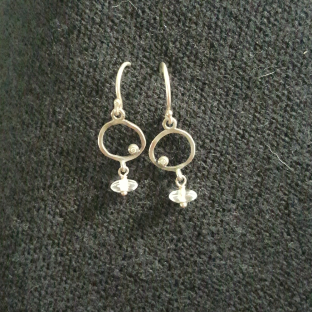 Silpada cz earrings